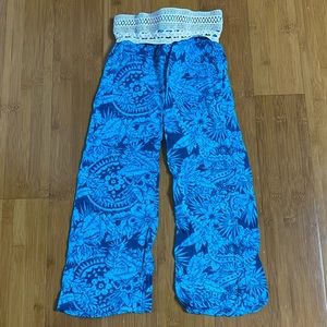 Roxy Girl floral Palazzo Pants blue 4